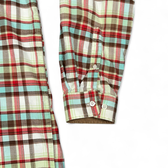 Cinch Shirt Adult EXTRA LARGE Brown Plaid Western Cowboy Rodeo Workwear Outdoor - Picture 8 of 11